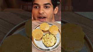 Ishaan Khatters Favorite Halwa Puri😋ishaankhatter shorts ashortaday [upl. by Eivla859]