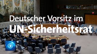 Deutschland übernimmt Vorsitz im UNSicherheitsrat [upl. by Ahse28]