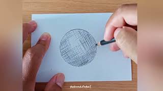 How to draw with CrossHatching Technique drawing drawingtutorials [upl. by Lenora956]