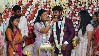 SARAVANAKUMAR  NANDHINI RECEPTION MONTAGE VIDEO 2024 REDHILLSEDAPALAYAM CHENNAI [upl. by Ramirol]