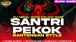 DJ SANTRI PEKOK • DJ BANTENGAN SLOW BASS GLERR by SANTRI HOREG PRODUCTION [upl. by Tjader]