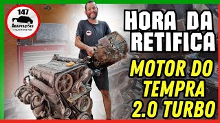 🏭 PROJETO FIAT 147 TLS  DESMONTANDO O MOTOR TEMPRA 20 TURBO PARA IR NA RETIFICA [upl. by Amund118]