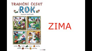 TRADIČNÍ ČESKÝ ROK  ilustroval Josef Lada  ZIMA [upl. by Teagan]