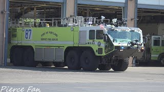 Air Alert 1 Response Port Of Portland Fire Rescue C8 FT85 FT86 FT87 amp R82 4K [upl. by Atnauqahs]