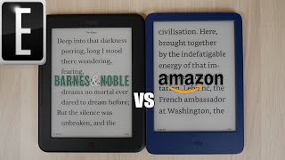 Kindle Basic 2022 vs Nook Glowlight 4e Comparison [upl. by Anomas]