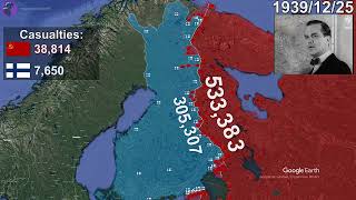 The Winter War using Google Earth [upl. by Shetrit642]