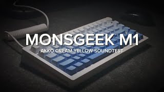 Monsgeek M1  Akko Cream Yellow  CREAMIEST KEYBOARD [upl. by Navannod]