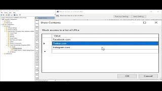 How To Block Websites On Google Chrome Using Group Policy Windows Server 2019 [upl. by Edlyn628]