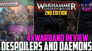 Chaos Warband Review Despoilers and Daemons  Warhammer Underworlds Embergard [upl. by Arras990]