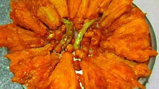 କଖାରୁ ଫୁଲ ଚିପ୍ସିPUMPKIN FLOWER CHIPS ODIA RECIPEPradiptis food recipesYt ShortsYt Studio [upl. by Aserej]