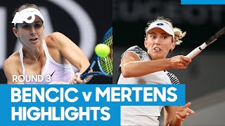 Belinda Bencic vs Elise Mertens Match Highlights 3R  Australian Open 2021 [upl. by Ylebmik]