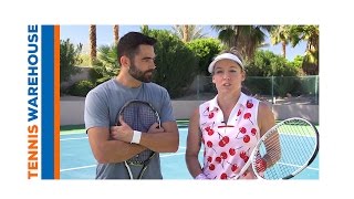 Tennis Swinging Volley Drill with Bethanie MattekSands [upl. by Aikrehs79]