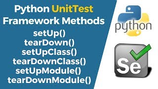 Selenium with Python Tutorial 31Python UnitTest Framework Methods [upl. by Crist]