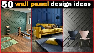 50 Creative Wall panel design for 2022  Bedroom wooden wall panels decor ideas [upl. by Rillis955]