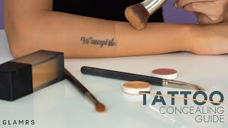 How To Cover and Conceal Tattoos  Quick and Detailed Makeup Routine [upl. by Philina]