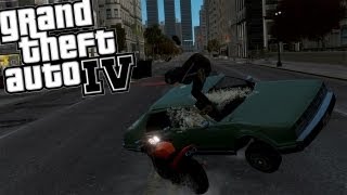 GTA IV Carmageddon Mod  Part 2  Driving a Motorbike is NOT SAFE [upl. by Eerized]