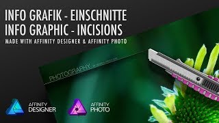 Affinity Designer Photo  Einschnitt Info Grafik DEUTSCH [upl. by Nyliuqcaj337]