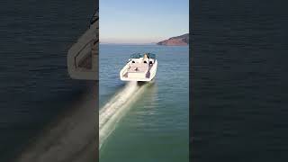 Flying an Electric Hydrofoil Speed Boat From Candela shorts [upl. by Imogene]