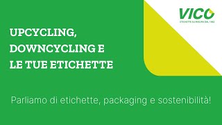 Cosa c’entrano upcycling e downcycling con le tue etichette [upl. by Harrus]