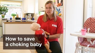 Baby First Aid How to save a choking baby [upl. by Anytsirhc]