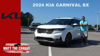 Is the 2024 Kia Carnival SX the best minivan to buy Review and drive [upl. by Rednasxela]