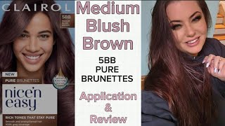 Nicen Easy by Clairol  Medium Blush Brown  Application amp Review [upl. by Asillim]