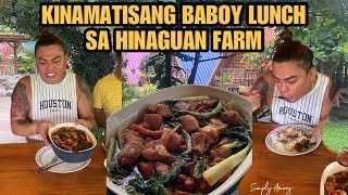 Kinamatisang Karne Ng Baboy  Lunch Sa Hinaguan Farm  simplyamory [upl. by Farland]