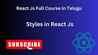 Component styling in react  How to apply css in reactReact js in telugu  React js reactjs jsx [upl. by Thea]