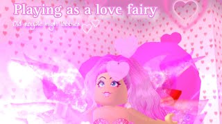 Playing as a Love Fairy in Enchantix High  Old Royale High Lobbies [upl. by Oruntha]