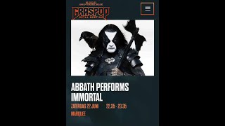 Graspop 2024  Abbath Performs Immortal [upl. by Hammerskjold147]