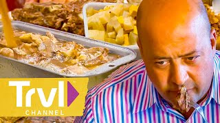 5 Dishes that Use EVERY PART of the Animal  Bizarre Foods with Andrew Zimmern  Travel Channel [upl. by Ellerrehs]