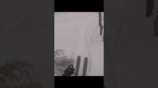 Strep and deep at killington powder day skiing viral shorts vail colorado [upl. by Ahseekat672]