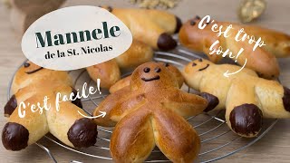 Mannele bonhomme en brioche  Recette Alsacienne pour la St Nicolas [upl. by Mor]