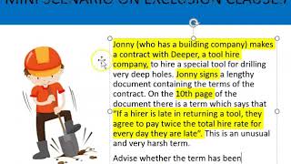 How to apply exclusion clauses  Jonny and Deeper scenario [upl. by Atikihc]