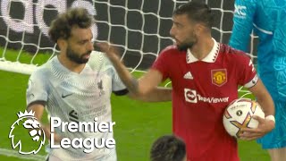 Mohamed Salah pulls one back for Liverpool v Manchester United  Premier League  NBC Sports [upl. by Aidnac]