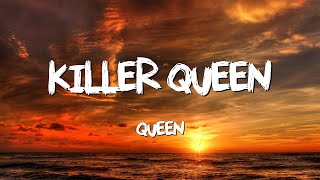 Killer Queen  Queen Lyrics [upl. by Nednyl145]