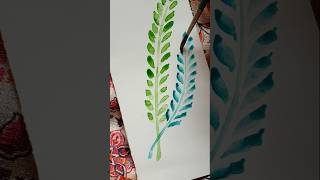 Easy Painting shortsvideo flowereart shorts art artist satisfying watercolor flowerpainting [upl. by Wynny403]