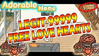 How to Get Free LOVE HEARTS in Adorable Home 2024 ✔ 100 LEGIT AndroidiOs [upl. by Thomas713]