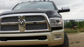 2013 Ram 3500 Laramie Longhorn Crew Cab Dually 060 MPH Drive and Review [upl. by Joye254]