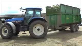 Silage makingFirst load of grass in the clamp [upl. by Gerfen766]