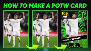 How To Make eFootball POTWPOTM Cards l eFootball Cards Tutorial [upl. by Adnauqal]