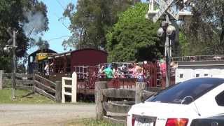 Puffing Billy  steam and diesel at Menzies Creek Australian Trains [upl. by Nilyaj452]