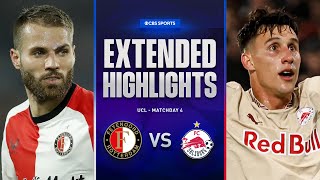 Feyenoord vs Salzburg Extended Highlights  UCL League Phase MD 4  CBS Sports Golazo [upl. by Edialeda696]