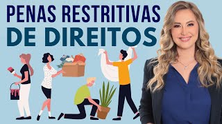 PENAS RESTRITIVAS DE DIREITOS Resumo  Espécies Requisitos e Características [upl. by Aleet]