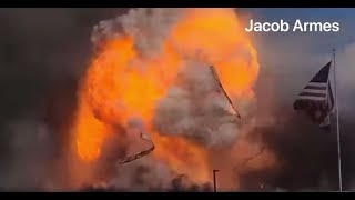 Large explosions coming from industrial plant in Fredericktown Missouri [upl. by Swithbert]