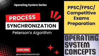 Peterson Solution Process Synchronization Operating System PPSCFPSCComputer Science Preparation [upl. by Sherri]