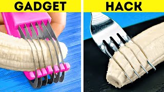 Kitchen Gadgets VS Hacks  Useful Kitchen Tricks And Cooking Gadgets [upl. by Ahsinit]