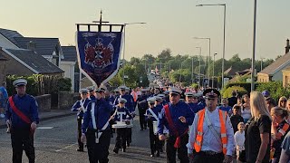 Newmains Loyalists Flute Band  Andrew Murphy Memorial FB Annual parade 17thMay 2024 [upl. by Boehmer]