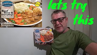 Beef Stew amp Dumplings FROM KERSHAWS Frozen Foods REVIEW [upl. by Atikram7]