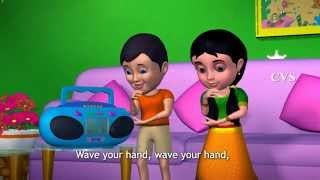 Clap Your Hands  3D Animation English Nursery rhyme for children with Lyrics [upl. by Salomone]